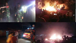 Sijago Merah Mengamuk di Wonomulyo, 2 Rumah dan Kios Habis Terbakar