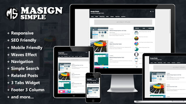 Masign Simple Responsive Blogger Template