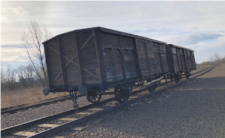 Old rail car used in the Holocaust.