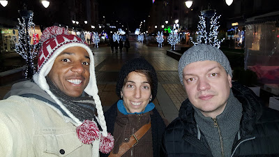 With our host, Nikolay, on Vitosha street