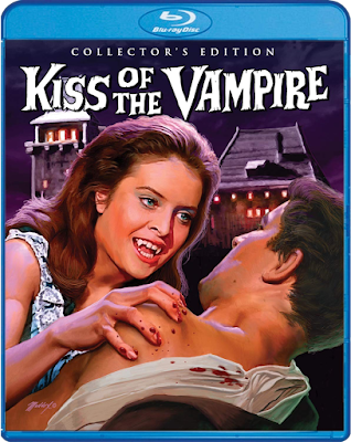 Mark Maddox's gorgeous cover art for Scream Factory's Collector's Edition of KISS OF THE VAMPIRE!