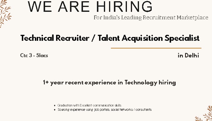Technical Recruiter / Talent Acquisition Specialist