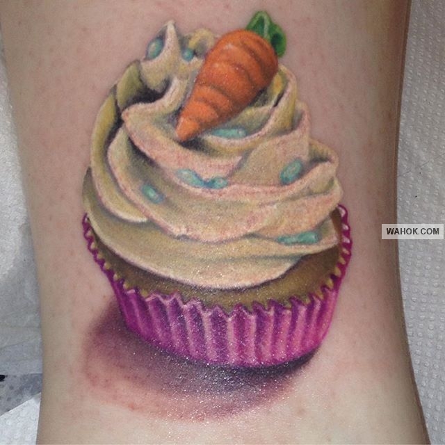 100% Gambar Tato 3D Kue Mangkuk Terbaru 2017 | Best Cupcake Tattoos