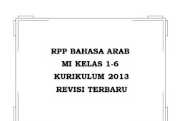 RPP Bahasa Arab MI K13 Kelas 1-6