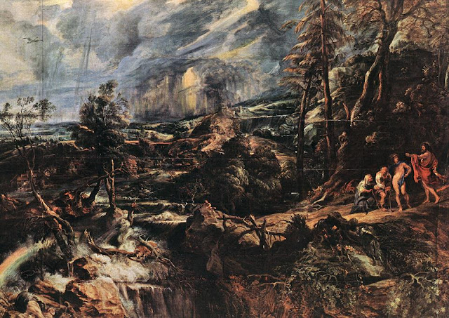 Stormy Landscape, Peter Paul Rubens, Baroque painting,