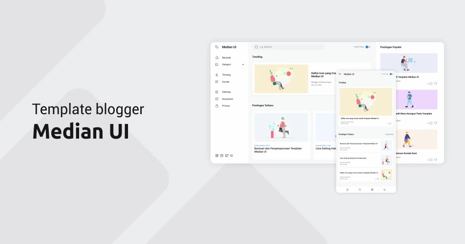 Premium Blogger Templates Median UI v1.5