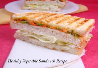 Indian food - Healthy Vegetable Sandwich Recipe