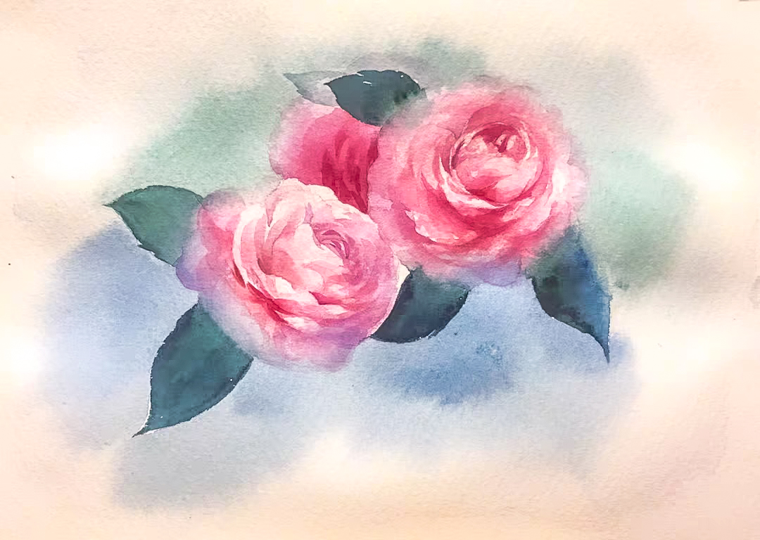 What is watercolor history? How to choose Watercolor paper？How to draw a watercolor rose? come to see my online class