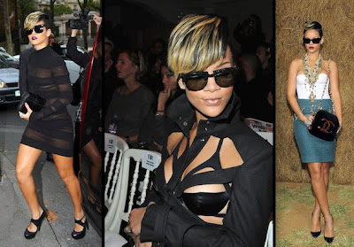   Celebrity Hairstyles on Hot New African American Rihanna Short Haircuts