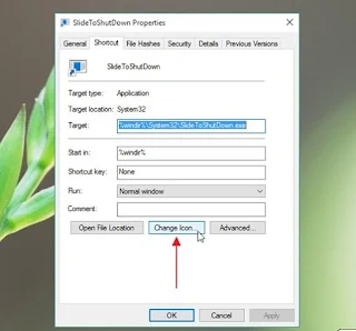 Cara Membuat Shortcut Slide to Shutdown Windows 10