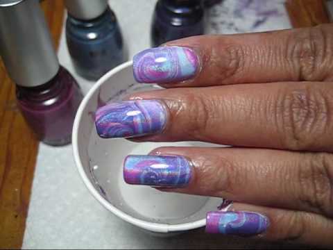 Have you ever heard of quot;water marblequot; nail art ?? Well, neither had