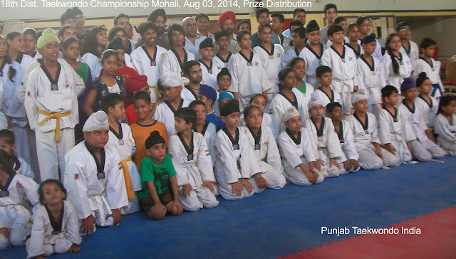 18th District Taekwondo Taekwondo Championship, Mohali near Chandigarh, punjab India, Martial Art Tkd (Korean Karate) & Self-defense, fitness Training Classes under the supervision of Master Er Satpal Singh Rehal, Academy, Association, Clubs, Federation