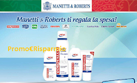Logo Buono spesa sicuro con ''Manetti&Roberts ti regala la spesa''