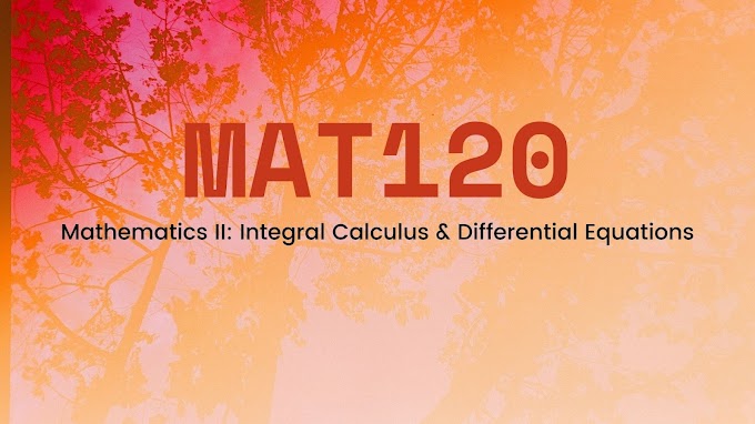 MAT120 : Hand Note [ 2020 Version]