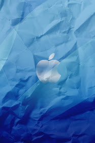 Crumpled Apple Logo iPhone Wallpaper By TipTechNews.com