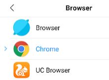 Cara menjadikan Chrome sebagai default browser di Xiaomi Android