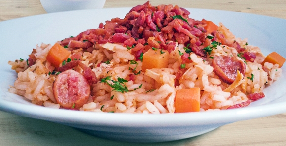 Receta de Arroz Tres Carnes