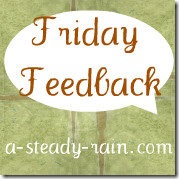 Friday Feedback