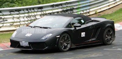 2012 Lamborghini Gallardo Spyder  Nurburgring spy pictures