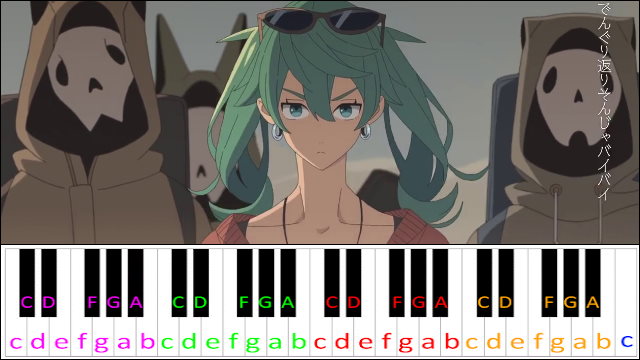 Suna no Wakusei / Sand Planet by Hachi feat. Hatsune Miku Piano / Keyboard Easy Letter Notes for Beginners