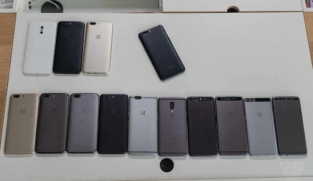 Check out all the OnePlus 5 prototype designs