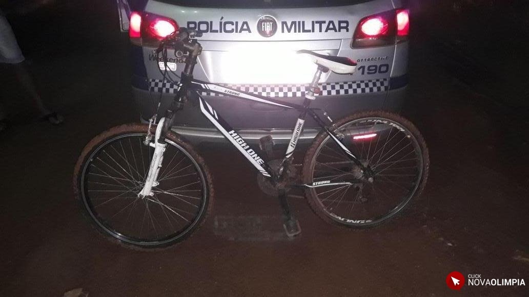 NOVA OLÍMPIA: Acusado de roubar bicicleta para trocar por drogas é detido pela PM