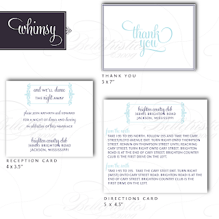 whimsy modern flourish wedding invitation inserts