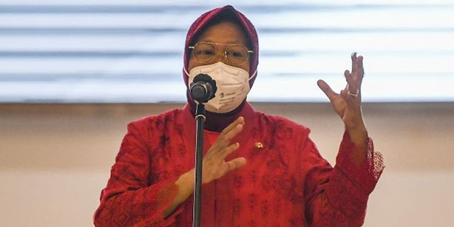 Ditanya Soal Reshuffle Kabinet, Risma: Enakmu Kementerian Opo? Pendidikan?