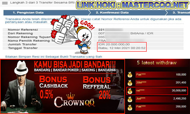 CrownQQ Agen DominoQQ BandarQ dan Domino99 Online Terbesar