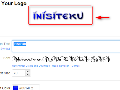 Cara membuat logo tulisan di cooltext.com