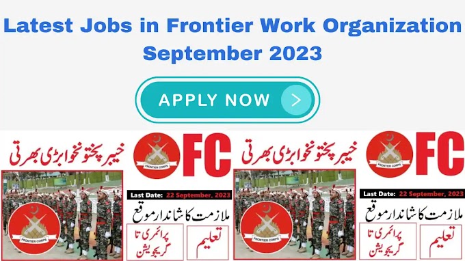 Latest Jobs in Frontier Work Organization September 2023