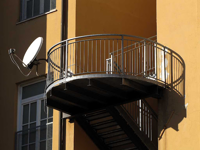 Fire escape stairs, ISIS Niccolini-Palli, via Ginori, Livorno