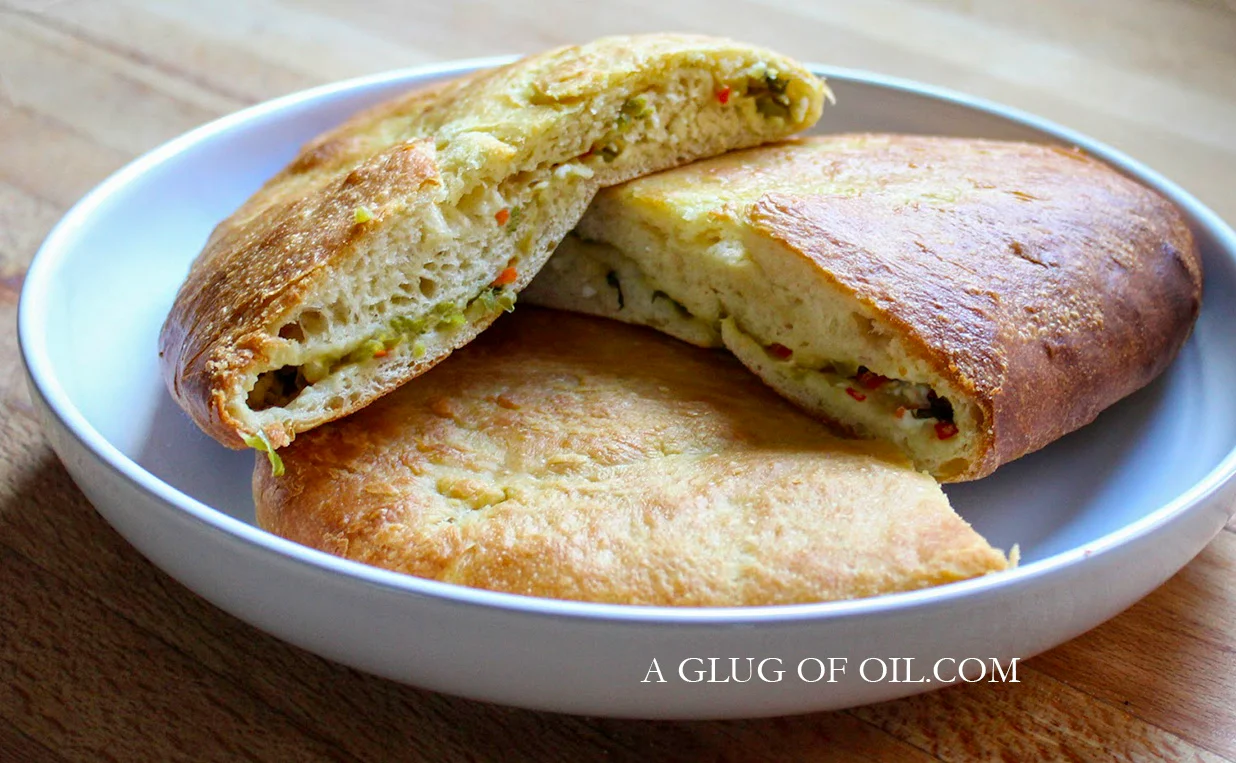 Feta and Red Chilli Stuffed Naan Bread