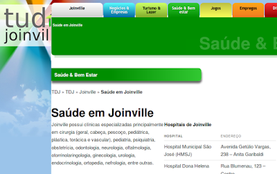  http://tudojoinville.com.br/saude-e-bem-estar/saude-em-joinville/