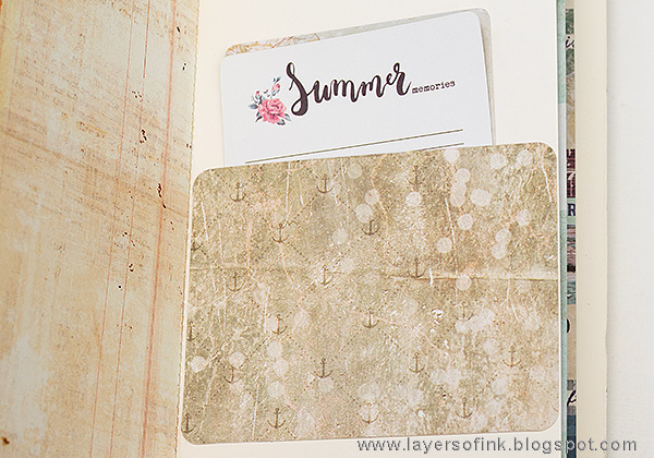 Layers of ink - Seaside Journal Tutorial by Anna-Karin with the Sizzix Journal Die by Eileen Hull