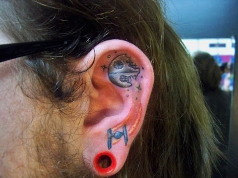 10 cool ear tattoos Anybody can tattoo their arms or legs 