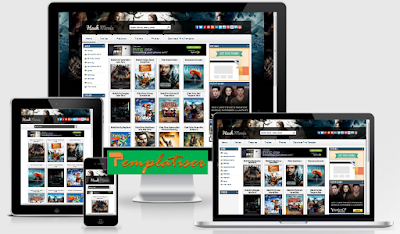 Screenshot Template Blogger HashMovie - Templatiser