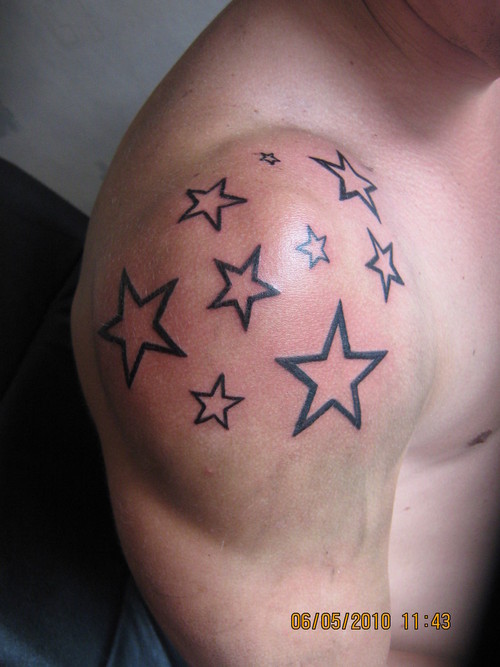 Labels Stars Tattoos Shoulder Tattoos stars tattoo