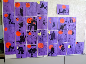 Tim Burton Haunted House kids art project