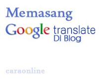 Cara membuat Translate blog rekomendasi Google