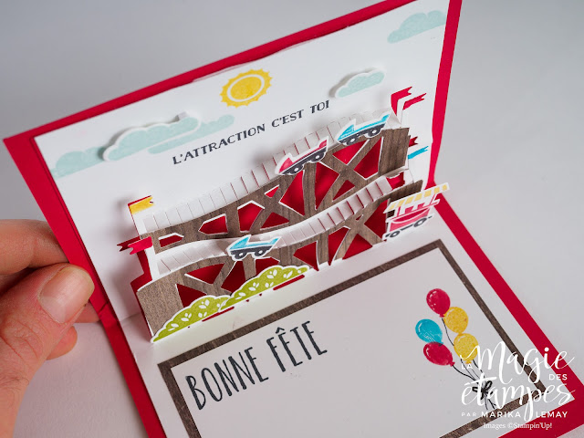 Carte d'anniversaire Stampin' Up! conçue avec avec le lot vie trépidante