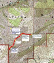 Dry Creek Map Caption