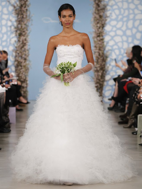 Oscar de la Renta Spring 2014 princess Wedding Dresses