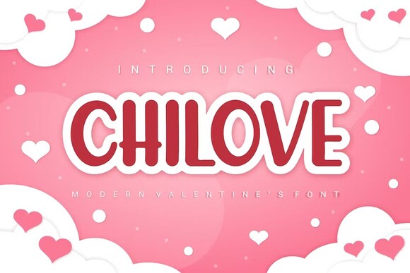 Download CHILOVE - Modern Valentine's Font