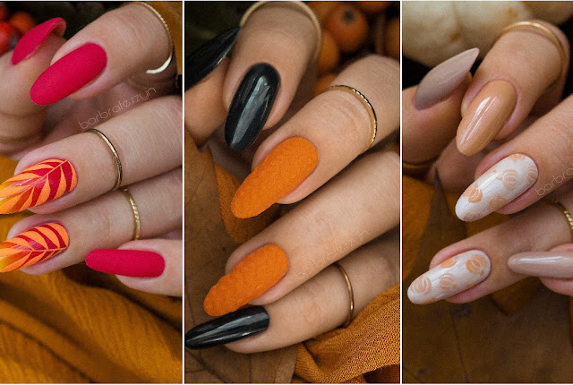 PROSZEK AKRYLOWY | proste jesienne zdobienia | PB Nails