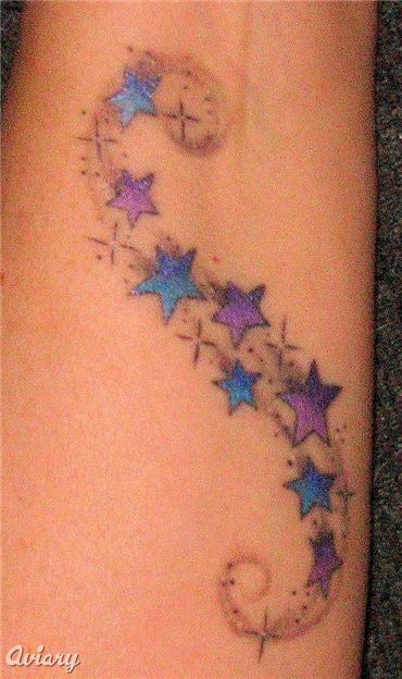 Shooting Star Tattoos On Wrist