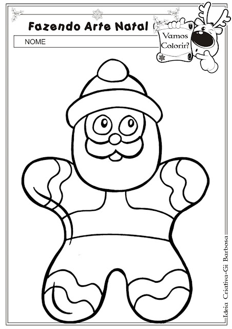 Desenhos super fofinhos de Natal para colorir