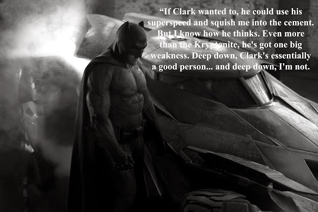 Batman vs Superman Quotes - Deep down, I'm not.