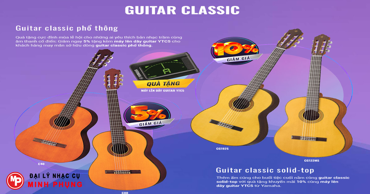 Mua bán đàn guitar Yamaha chính hãng - Guitar Classic