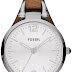 Fossil Women's Georgia Quartz Stainless Steel and Leather Casual Watch